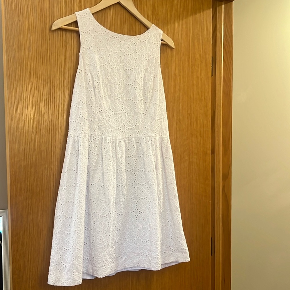 White eyelet sundress